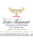 Domaine Gros Frere et Soeur Vosne Romanee Clos de la Fontaine 2022