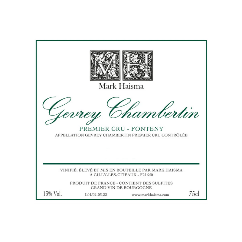 Mark Haisma Gevrey-Chambertin 1er Cru Fonteny 2022