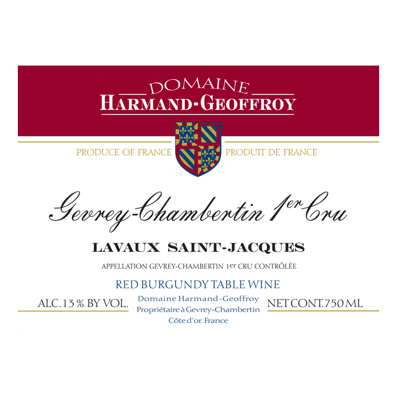 Domaine Harmand Geoffroy Gevrey-Chambertin 1er Cru Lavaux St-Jacques 2022