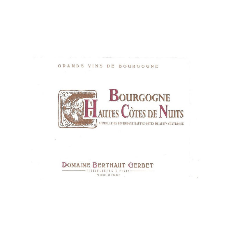 Domaine Berthaut Gerbet Bourgogne Hautes Cotes de Nuits Rouge 2021
