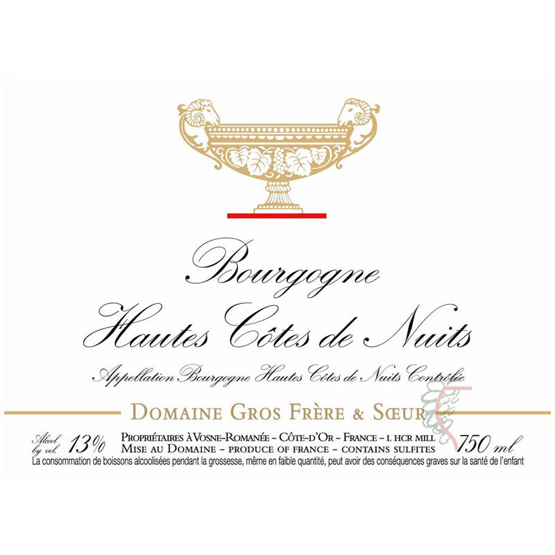 Domaine Gros Frere et Soeur Hautes Cotes de Nuits Rouge 2022