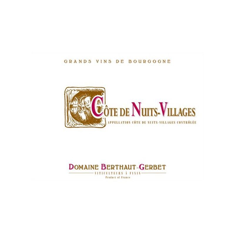 Domaine Berthaut Gerbet Cotes de Nuits Villages Rouge 2022