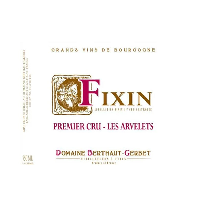 Domaine Berthaut Gerbet Fixin 1er Les Arvelets 2022