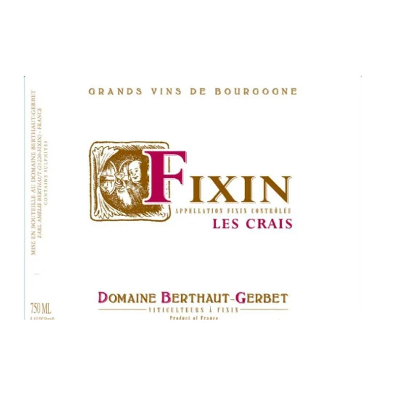 Domaine Berthaut Gerbet Fixin Les Crais 2022