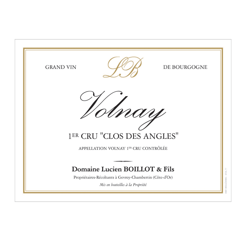 Lucien Boillot Volnay 1er Cru Les Angles 2021