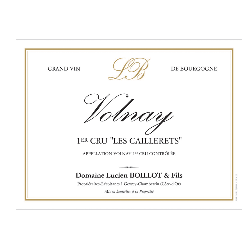 Lucien Boillot Volnay 1er Cru Les Caillerets 2021