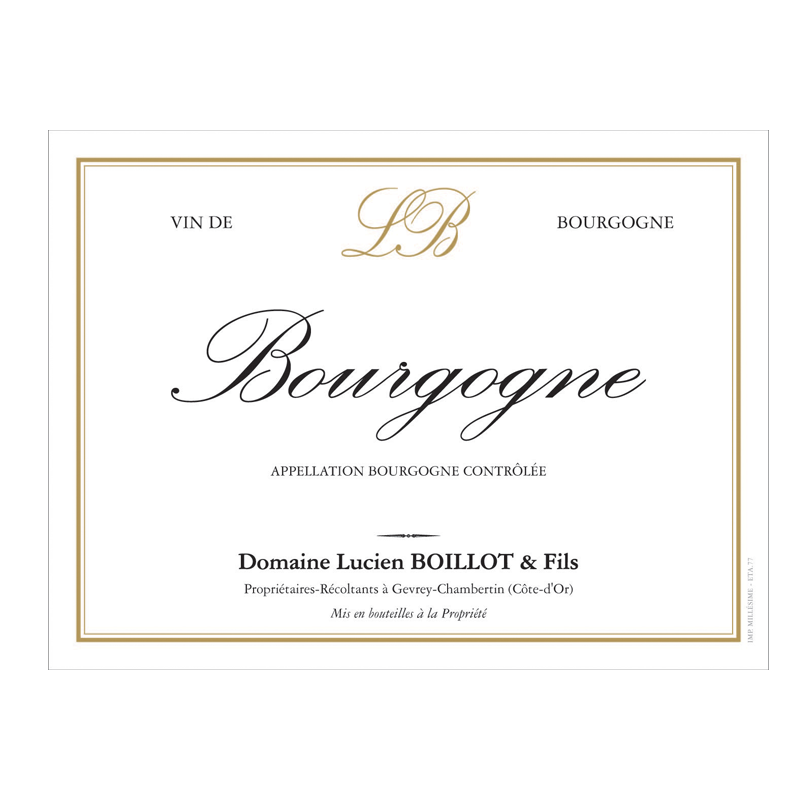 Lucien Boillot Bourgogne Rouge 2022