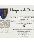 Hospices De Beaune Meursault Genevrieres Philippe Le Bon 375ml 2007