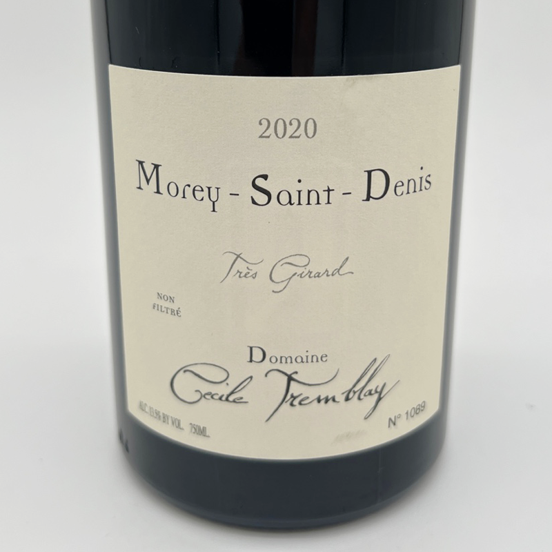 Domaine Cecile Tremblay Morey-Saint-Denis Tres Girard 2020