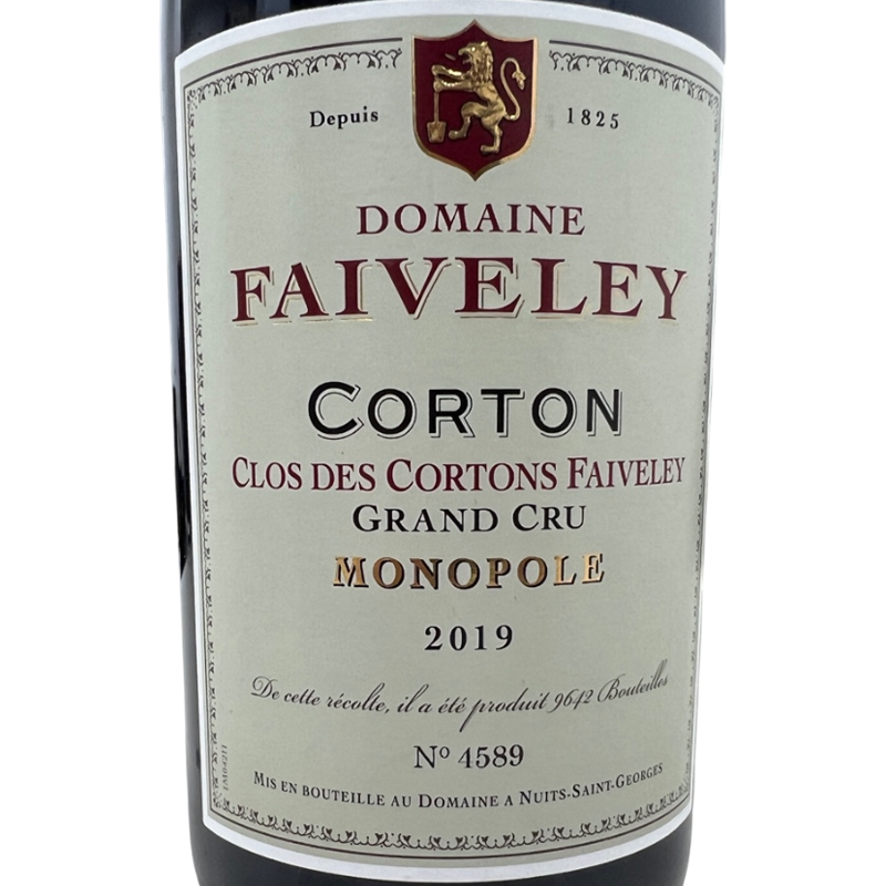 Domaine Faiveley Corton 'Clos des Cortons Faiveley' Monopole Grand Cru 2019