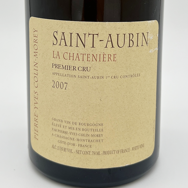 Pierre-Yves Colin Morey Saint Aubin 1er Cru La Chateniere 2007