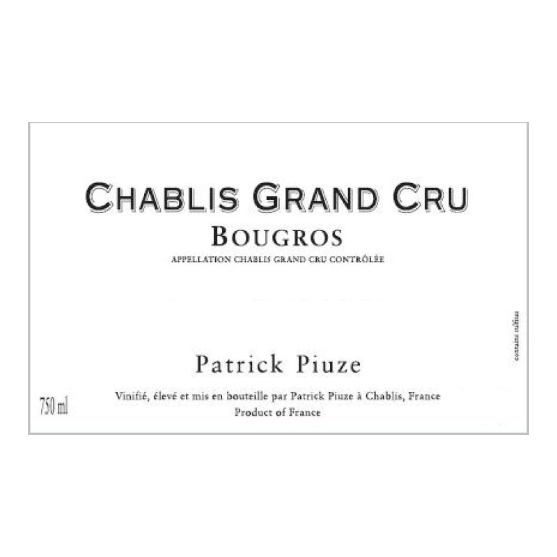 Patrick Piuze Chablis Grand Cru Bougros 2021