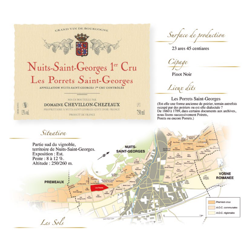 Domaine Chevillon Chezeaux Nuits Saint Georges 1er Cru Les Porrets Saint Georges 2021