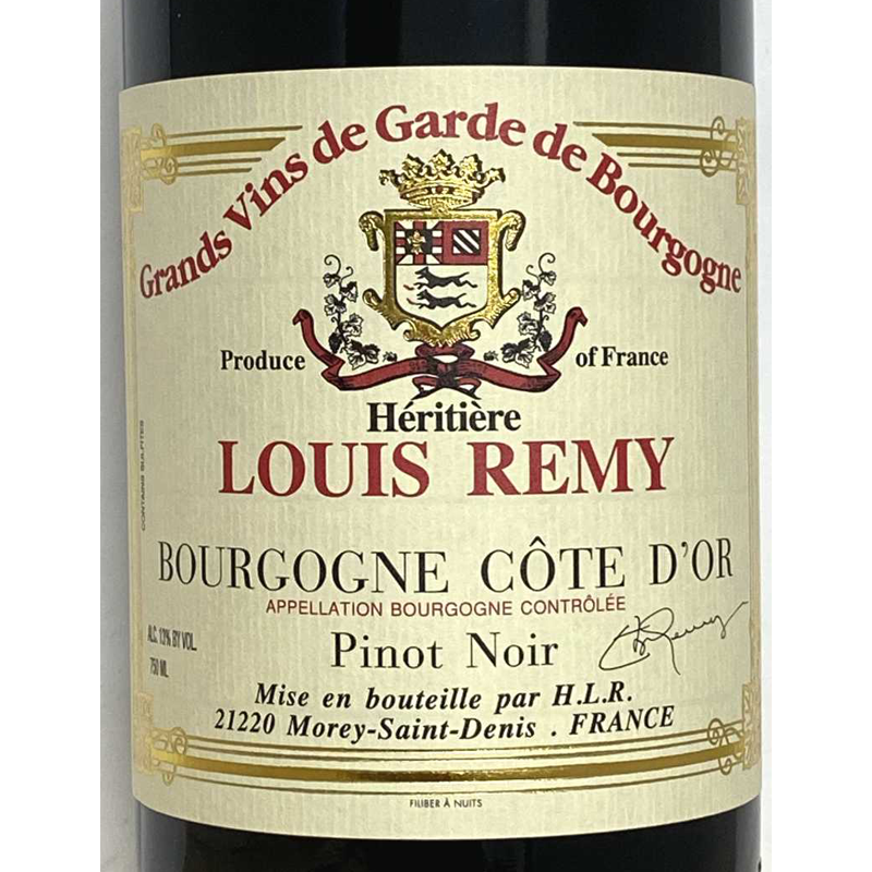 Heritiere Louis Remy Bourgogne Cote d'Or Pinot Noir 2020