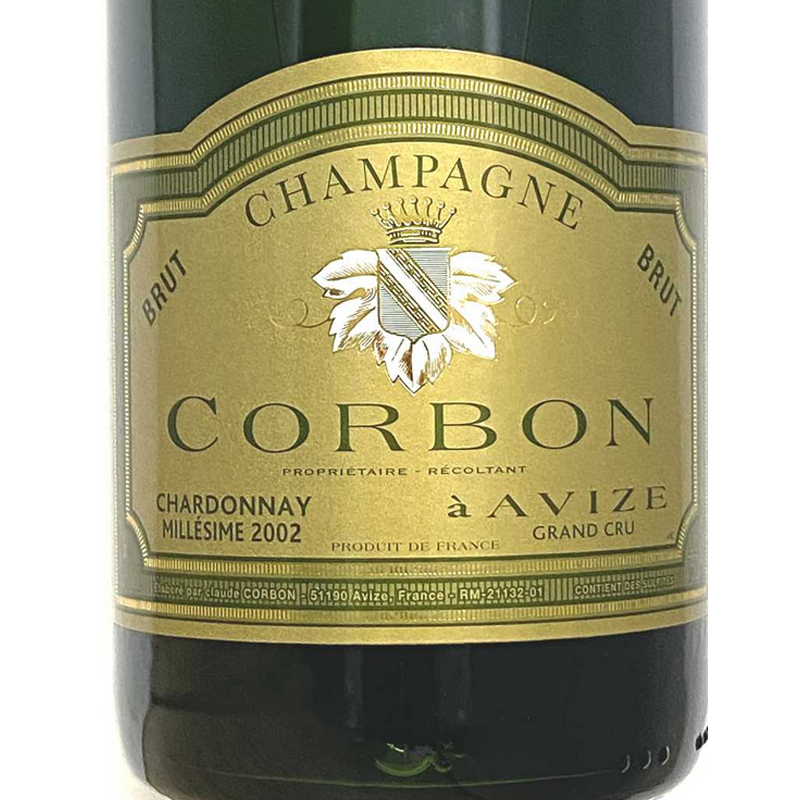 Corbon Champagne Chardonnay Grand Cru Avize Brut Millesime 2002