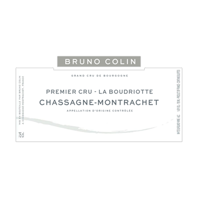 Domaine Bruno Colin Chassagne Montrachet 1er Cru La Boudriotte 2021