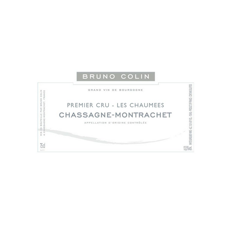 Domaine Bruno Colin Chassagne Montrachet 1er Cru Les Chaumees 2021