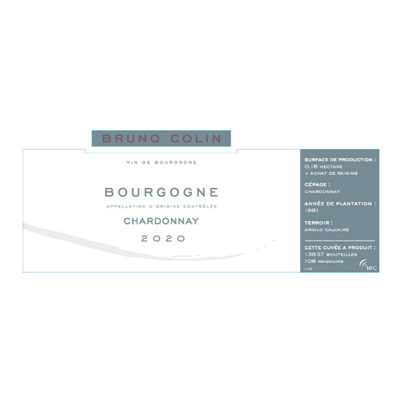 Domaine Bruno Colin Bourgogne Chardonnay 2022