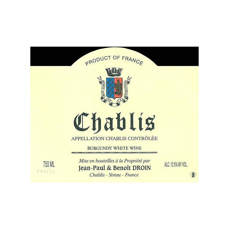 Jean Paul & Benoit Droin Chablis 2022