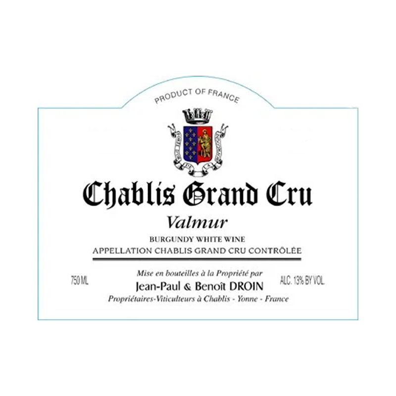 Jean Paul & Benoit Droin Chablis Grand Cru Valmur 2022