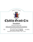 Jean Paul & Benoit Droin Chablis Grand Cru Vaudesir 2022