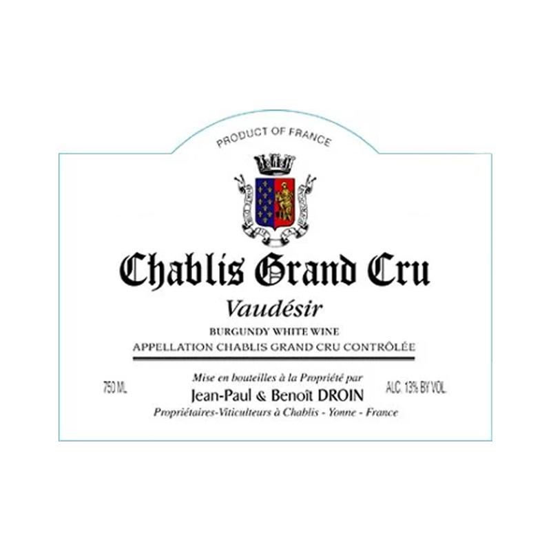 Jean Paul & Benoit Droin Chablis Grand Cru Vaudesir 2022