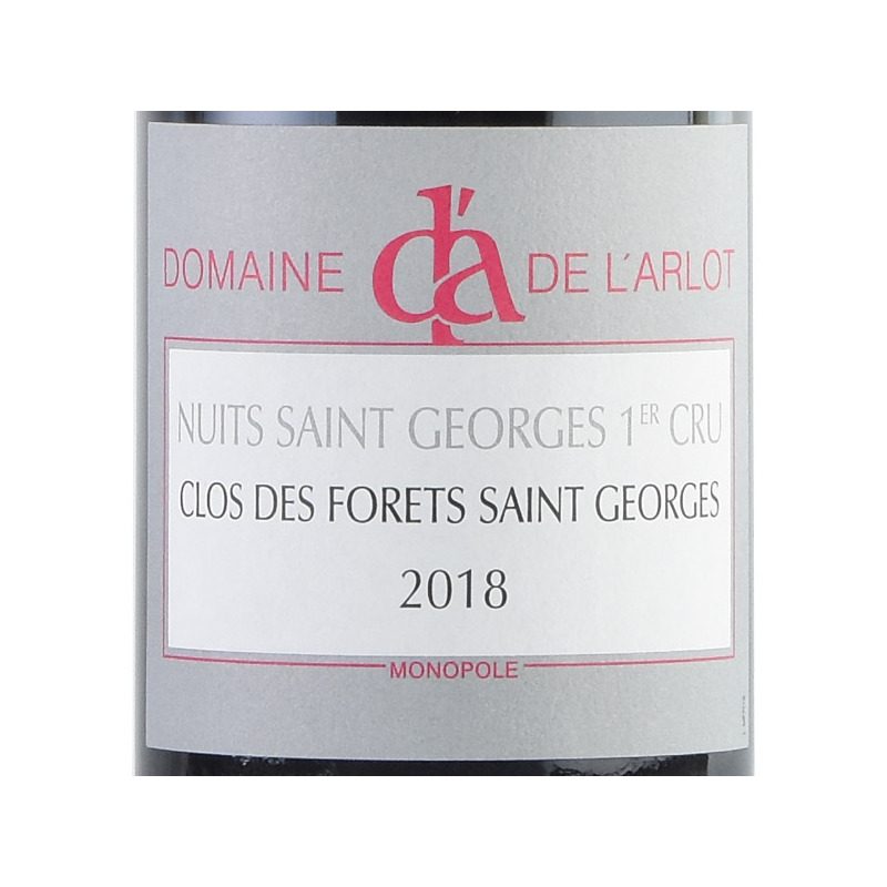 Domaine de l'Arlot Nuits Saint Georges 1er Cru Clos des Forets Saint Georges 2018