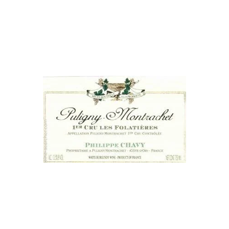 Domaine Philippe Chavy Puligny Montrachet 1er Cru Les Folatieres 2023