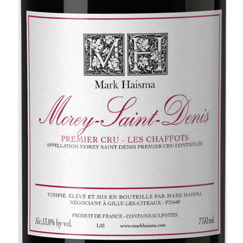 Mark Haisma Morey-Saint-Denis 1er les Chaffots Rouge 2023