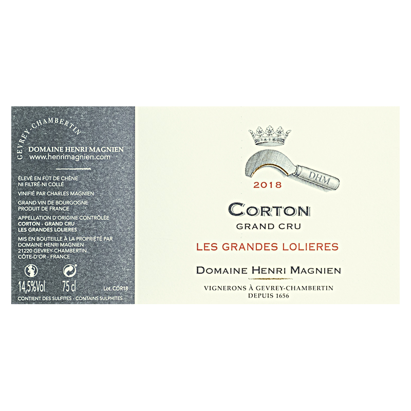 Henri Magnien Corton Grand Cru Les Grandes Lolieres 2023